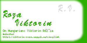 roza viktorin business card